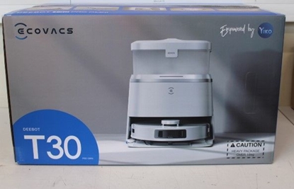 Picture of Ecovacs SALE OUT. DEEBOT T30 PRO OMNI Vacuum cleaner, Robot, Wet&Dry, Operating time 200 min, Dust bin 0,3 L, 5200 mAh, Silver + Auto-empty, UNPACKED, USED, SCRATCHES | Vacuum cleaner with Auto-empty station | DEEBOT T30 PRO OMNI | Wet&Dry | Operatin