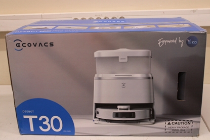 Picture of SALE OUT. Ecovacs | Vacuum cleaner with Auto-empty station | DEEBOT T30 PRO OMNI | Wet&Dry | Operating time (max) 200 min | Li-ion | 5200 mAh | Dust capacity 0.3 L | 11000 Pa | Silver | DAMAGED PACKAGING, DIRTY, SCRATCHES ON TOP, MISSING MOP CLOTHS