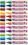 Attēls no Edding 4500, 12 pc(s), Black, Blue, Green, Red, Bullet tip, White, Plastic, 2 mm