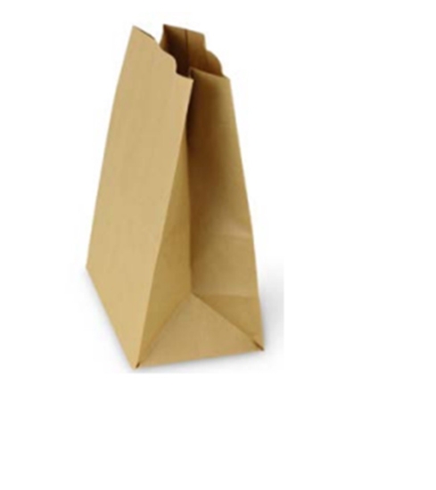 Изображение Eko papīra maisiņi, bez rokturiem, 220x120x290 mm, brūni, 0.96kg, 100gab
