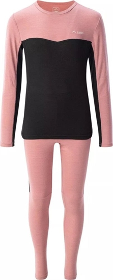 Изображение Elbrus Dziecica bielizna termoaktywna Elbrus MELOR MERINO SET TG ash rose/pearled ivory/black rozmiar 164