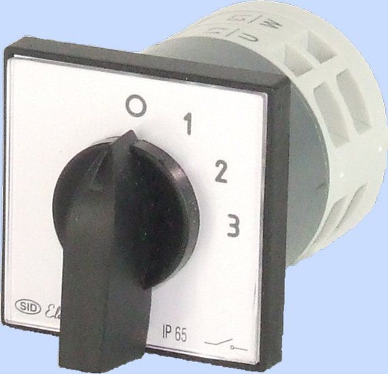 Изображение Elektromet cznik krzywkowy 0-1-2-3 3P 12A IP65 z pytk uk E12-62 (921262)