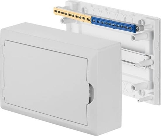 Picture of Elektro-Plast Rozdzielnica moduowa 1x12 n/t ECONOMIC BOX RN 1/12 drzwi biae (N+PE) IP40 2503-00