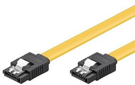 Picture of Eminent EC1511 - 0,5 m - SATA III - SATA 7-pin - SATA 7-pin - Männlich/Männlich - Schwarz - Gelb