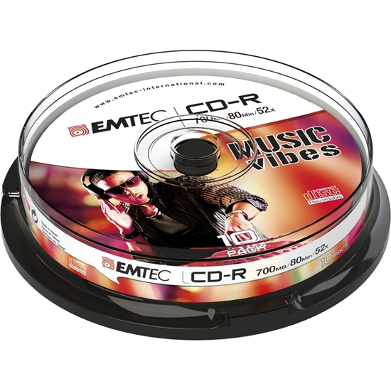 Изображение Emtec CD-R 700MB/80MIN 52x Cake Box 10 pcs