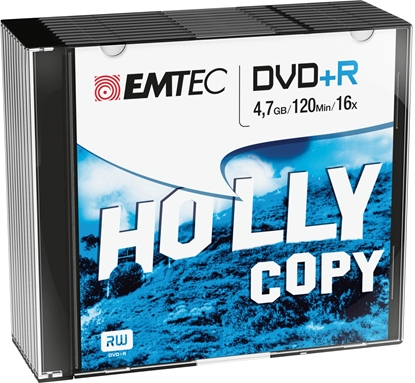 Picture of Emtec DVD+R 4,7GB 16x Holly Copy 10 pcs