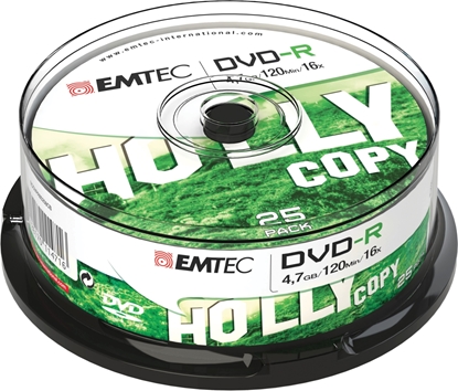 Picture of Emtec DVD-R 4,7GB 16x Holly Copy 25 pcs