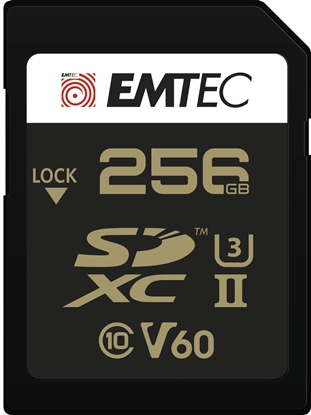 Picture of Emtec SDXC 256GB UHS-II V60 SpeedIN Pro+
