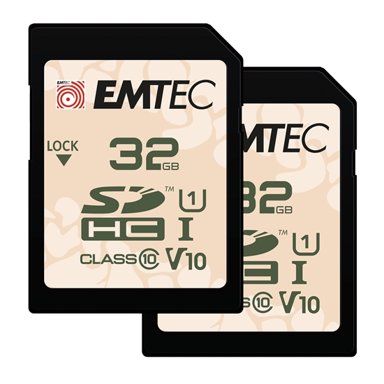 Изображение Emtec SDHC 32GB UHS-I U1 V10 Outdoor 2 pcs