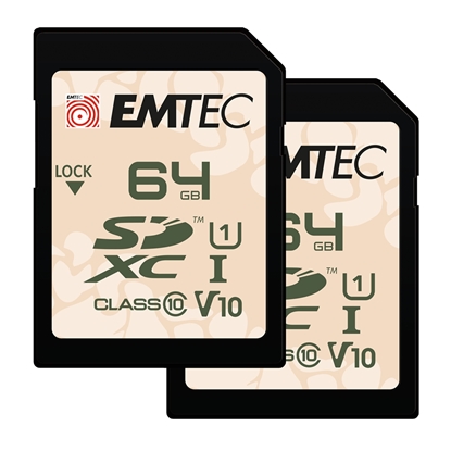 Изображение Emtec SDXC 64GB UHS-I U1 V10 Outdoor 2 pcs