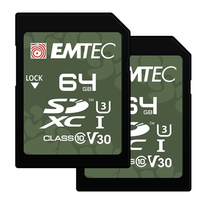 Изображение Emtec SDXC 64GB UHS-I U3 V30 Outdoor 2 pcs