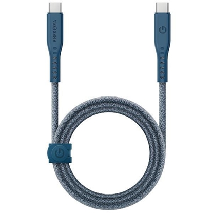 Attēls no ENERGEA kabel Flow USB-C - USB-C 1.5m niebieski|bl