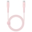 Изображение ENERGEA kabel Flow USB-C - USB-C 1.5m różowy|pink 