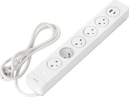 Изображение Energizer ORNO STRIP 5x SOCKETS 2P + Z, 2xUSB LENGTH 3x1.5 LENGTH 1.5M, SURGE PROTECTION