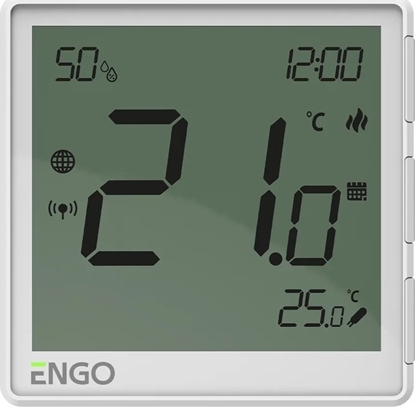 Picture of Engo Engo natynkowy, akumulatorowy, internetowy regulator temperatury ZigBee, biay EONEBATW