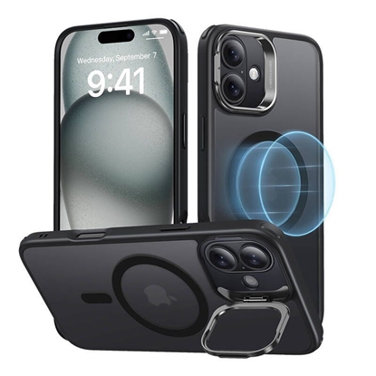 Attēls no ESR Classic Hybrid (HaloLock) ESR case with stand for iPhone 16 (black)