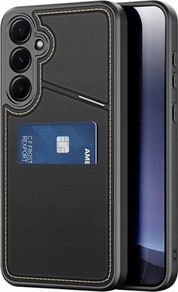 Attēls no Etui Dux Ducis Rafi II na Samsung Galaxy S25 z podstawk i portfelem - czarne