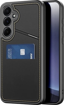 Attēls no Etui Dux Ducis Rafi II na Samsung Galaxy S25+ z podstawk i portfelem - czarne