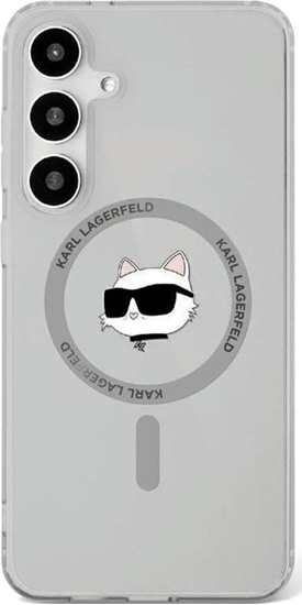Picture of Etui Karl Lagerfeld Button Choupette      Head Printed Logo MagSafe Samsung Galaxy S25 czarny