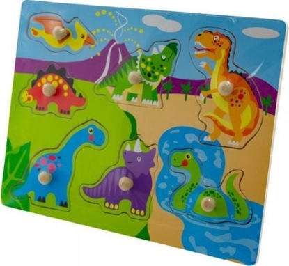 Изображение EURObaby ZAB PUZZLE 30X22 DINOZAURY