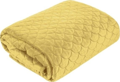 Picture of Eurofirany Narzuta Euro pikowana wzór Ariel Musztardowa 170x210