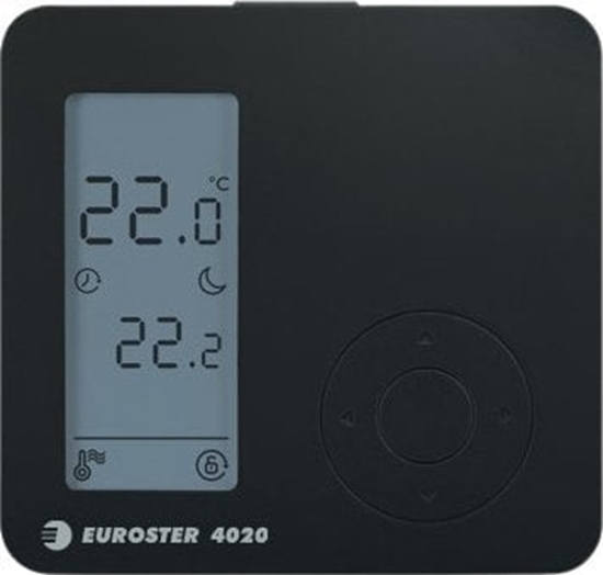 Picture of Euroster Przewodowy regulator temp. E4020, kolor czarny