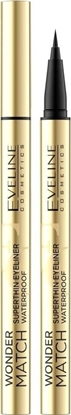 Attēls no Eveline Eveline Wonder Match wodoodporny precyzyjny eyeliner Deep Black