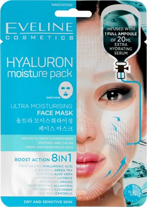 Picture of Eveline Maseczka do twarzy Hyaluron Moisture Pack Ultra Moisturising Face Mask ultranawilajca