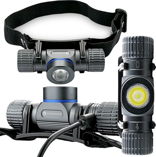 Picture of Latarka czołowa LED HL-1100R force IPX4 USB-C