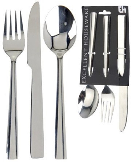 Picture of Excellent Houseware Zestaw sztuców stalowy 3 el.