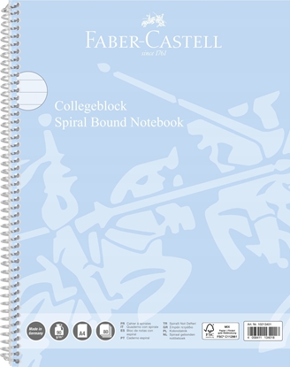 Picture of Faber-Castell FABER-CASTELL Collegeblock A4 liniert sky blue