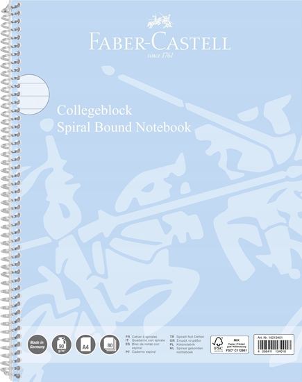 Picture of Faber-Castell FABER-CASTELL Collegeblock A4 liniert sky blue