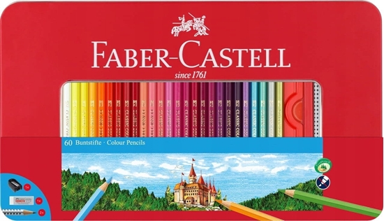 Picture of Faber-Castell Kredki Grip 60 Kolorów Opakowanie Metalowe