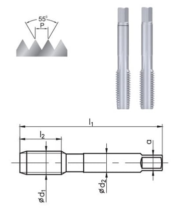 Изображение Fanar Gwintownik calowy rczny 3/8" 2szt. (A1-220001-3129)