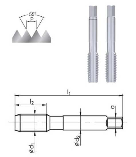 Изображение Fanar Gwintownik calowy rczny 3/8" 2szt. (A1-220001-3129)