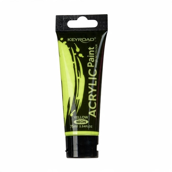 Изображение Farba akrylowa KEYROAD, neonowa, 75ml, tubka, óta
