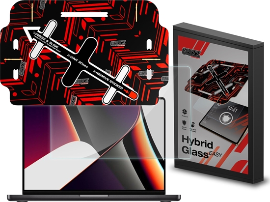 Изображение Filtr GrizzGlass Szko hybrydowe GrizzGlass HybridGlass Easy do Apple MacBook Pro 14" 2021