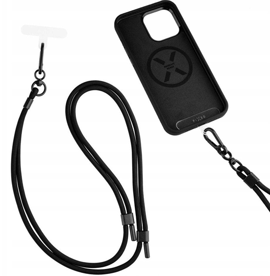 Picture of FIXED Universal Lanyard for Mobile Phones - uniwersalna smycz do telefonu czarna - Gwarancja bezpieczestwa. Proste raty. Bezpatna wysyka od 170 z.