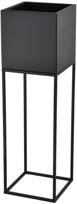 Attēls no FLOWER POT LORIENT M BLACK 19X19X67