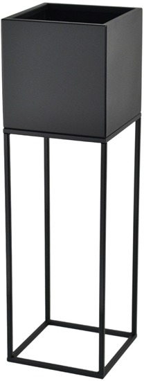 Picture of FLOWER POT LORIENT M BLACK 19X19X67