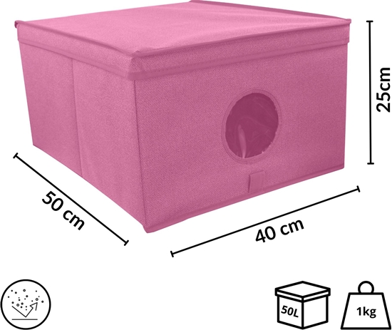 Picture of Folding box L size 50x40x25cm Blossom 8000303317449