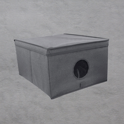 Attēls no Folding box L size 50x40x25cm Gray 8000303317364