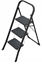 Attēls no Folding stepladder K44 StandardLine / steel / 3 steps safety handle / black 4007126241733