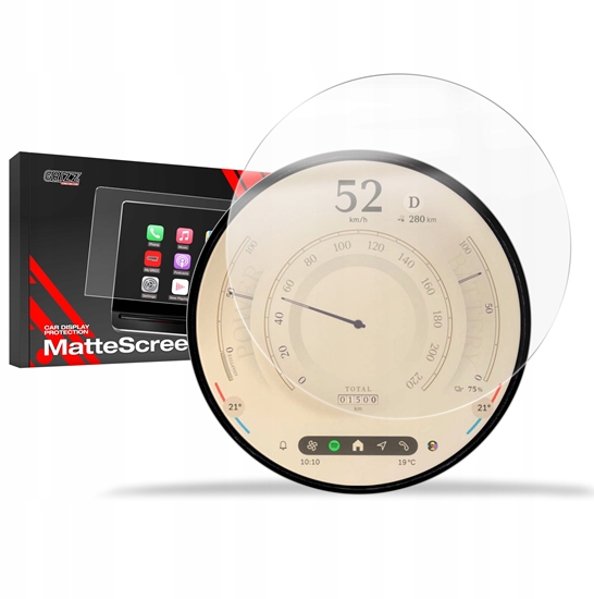 Изображение Nawigacja GPS GrizzGlass Folia matowa CarDisplay Protection do Mini Cooper 4 2023-2024