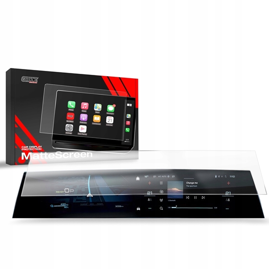 Изображение Nawigacja GPS GrizzGlass Folia matowa CarDisplay Protection do Peugeot 3008 2024