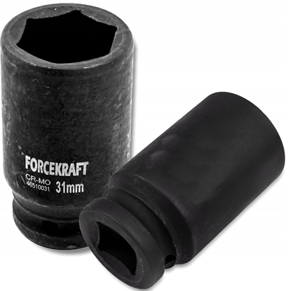 Attēls no Forcekraft Nasadka udarowa gboka 31mm 3/4" (6-ktna)