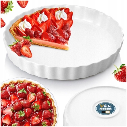Изображение Forma do Pieczenia Tarty na Tart Ceramiczna Tortownica ORION 24,5 cm
