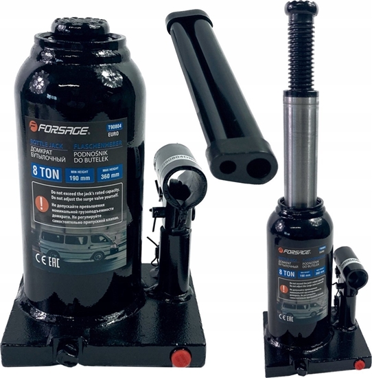 Изображение Forsage Lewarek hydrauliczny  8t z zaworem (h min 200mm, h max 385mm)