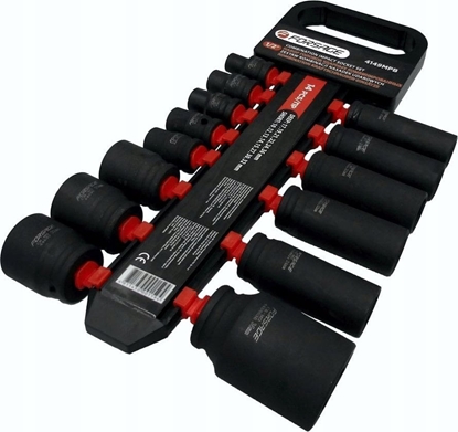 Attēls no Forsage Zestaw nasadek udarowych kombi 14el. 1/2" (krótkie: 10-32mm; gbokie: 17-36mm)