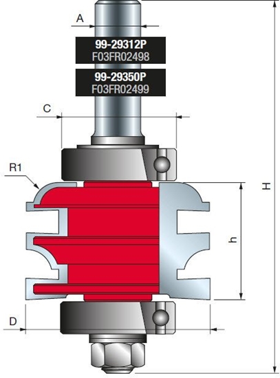 Picture of Frez 99-29350P 50,4X32,7X1/2 R7